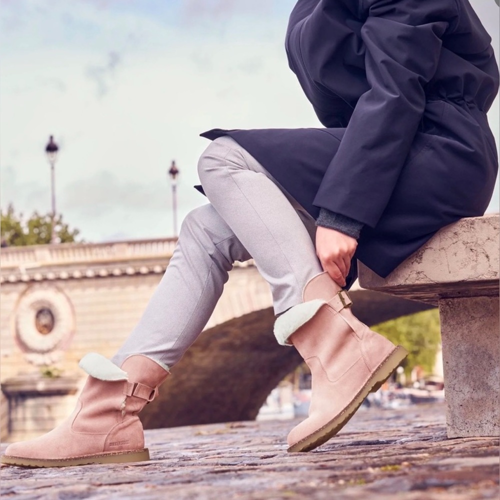 Birkenstock Upsalla Shearling Soft Pink 10/41